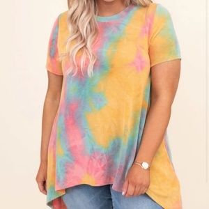 Sea Green Multi Tunic 2x